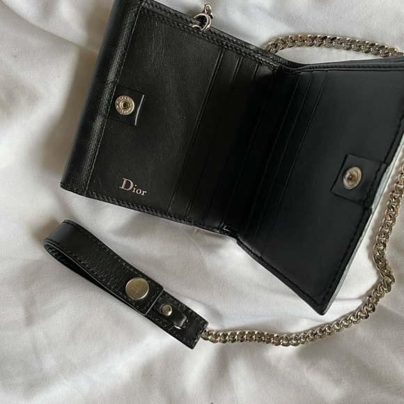 💋 DIOR HOMME MONOGRAM WALLET ON CHAIN 💋 - Picture 6 of 7